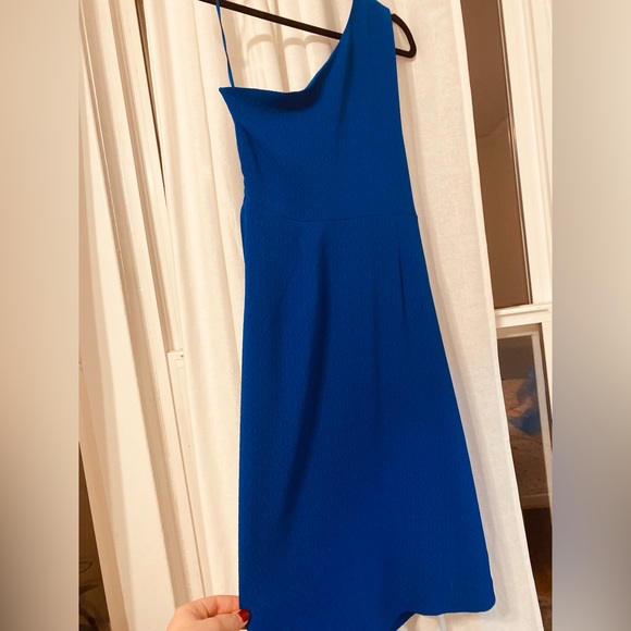 Never Worn, Blue, One-Shoulder, Banana Republic, Size 4 Dress - Picture 3 of 5